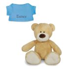 Knuffelbeer met naam | Teddy | Turquoise t-shirt