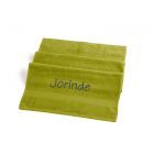 Handdoek met naam geborduurd | Groen | 50x100 | Clarysse