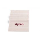 Handdoek met naam geborduurd | Ecru | 50x100