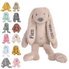 Happy Horse konijn Richie met naam geborduurd | 14 kleuren | Old Pink