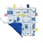 Snoozebaby labeldoekje met naam | Delfts Blauw