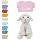 Schaap Texel knuffel met naam geborduurd | 14 kleuren | T-shirt Lichtroze