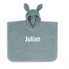 Badponcho met naam geborduurd | Jollein | Sea Green