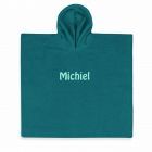 Poncho met naam geborduurd | Lakegreen