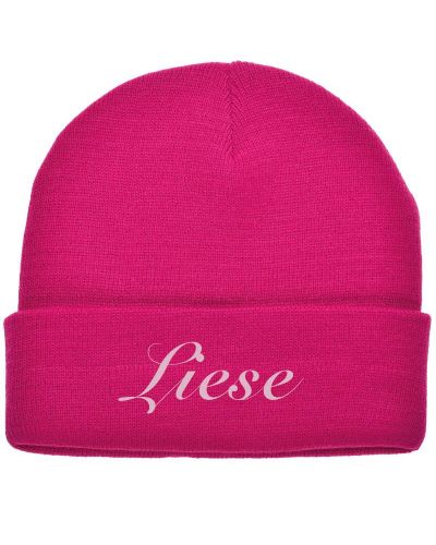 Muts met naam geborduurd | Volwassen | Fuchsia