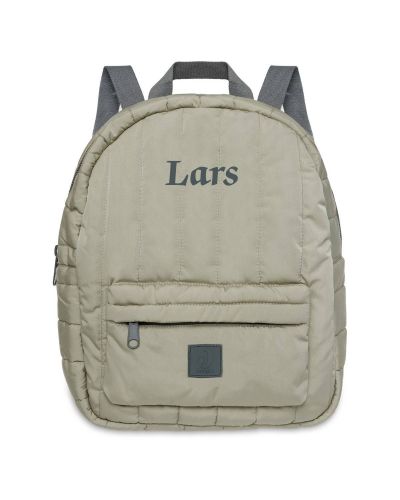 Kinderrugzak met naam geborduurd | Puffed | Olive Green