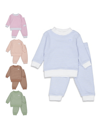 Feetje Pyjama | Wafelpyjama | Lichtblauw