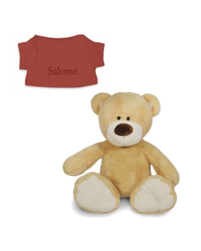 Knuffelbeer met naam | Teddy | Koper t-shirt