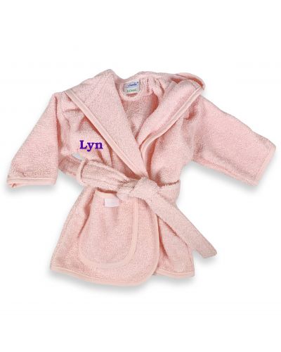 Baby badjasje met naam geborduurd | Blush