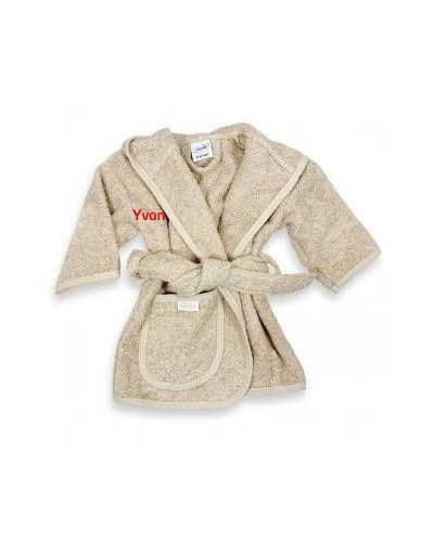 Baby badjasje met naam geborduurd | 21 Kleuren | Zand