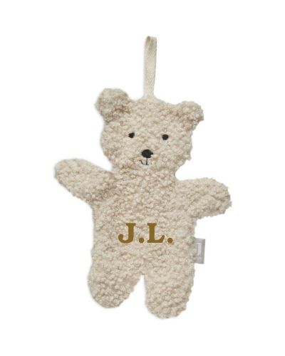 Jollein speendoekje Teddy Bear met naam | Naturel
