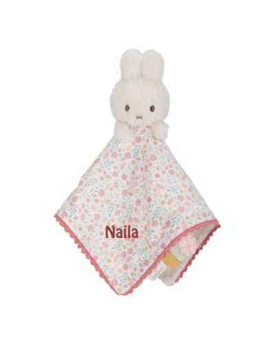 Nijntje Knuffeldoekje met naam | Blossom Pink