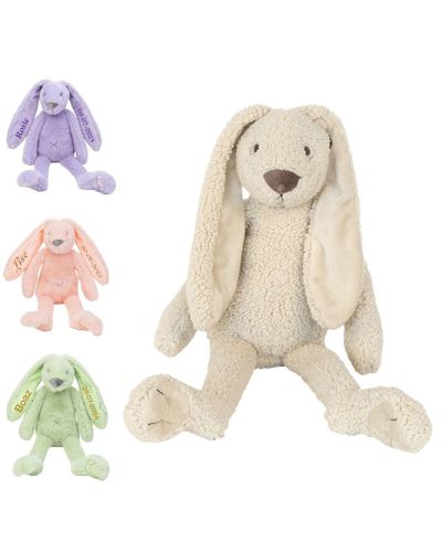 Happy Horse Konijn met Naam Geborduurd | Beige Recycled | Rabbit Richie