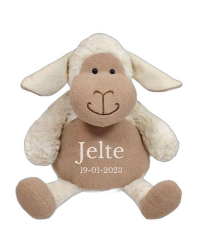 Schaap knuffel met naam geborduurd | Tummies