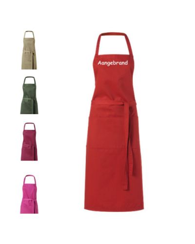 Schort met naam bedrukt | Rood