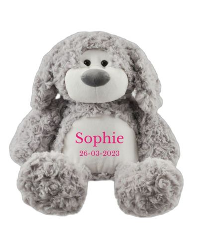 Hond knuffel met naam geborduurd | Tummies