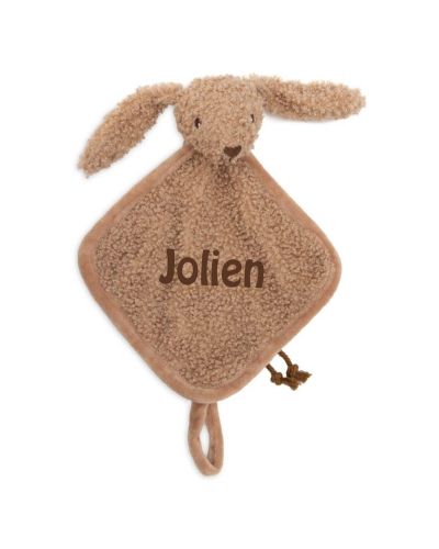 Jollein speendoekje bunny riverside met naam | Biscuit