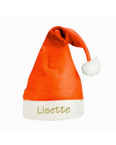 Kerstmuts met naam geborduurd | Volwassen | Rood