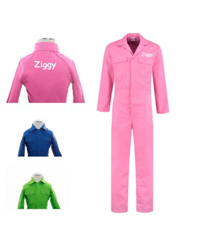 Kinderoverall met naam bedrukt | Roze