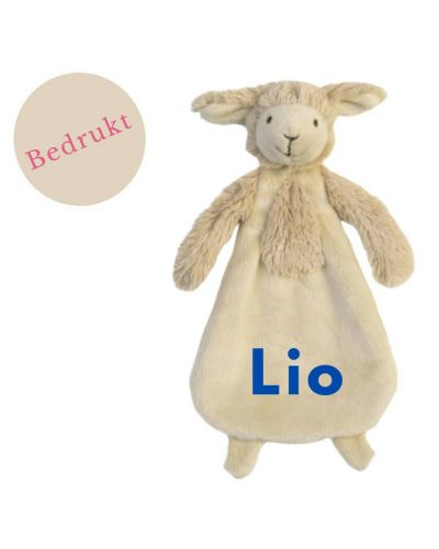 Happy Horse lamb Livio met naam bedrukt | Knuffeldoekje