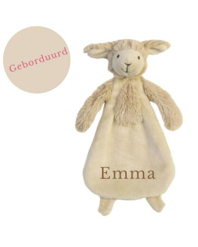 Happy Horse lamb Livio met naam geborduurd | Knuffeldoekje