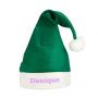 Kerstmuts met naam geborduurd | Volwassen | Groen